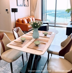 Bàn Ăn Mặt Đá 4 Ghế 2713S