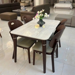 Bàn Ăn Mặt Đá 4 Ghế 2744S