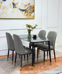 Bàn Ăn Mặt Đá 4 Ghế Giá Rẻ 2208S