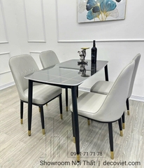 Bàn Ăn Mặt Đá 4 Ghế Giá Rẻ 2208S