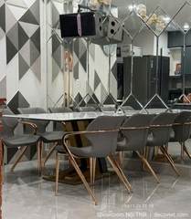 Bàn Ăn Mặt Đá 6 Ghế 2850S