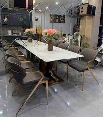 Bàn Ăn Mặt Đá 6 Ghế 2850S