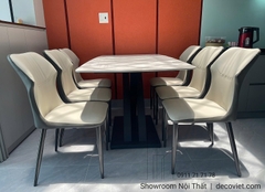 Bàn Ăn Mặt Đá 6 Ghế Giá Rẻ 2712S