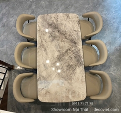 Bàn Ăn 6 Người Mặt Đá Cao Cấp 2723S