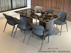 Bàn Ăn Mặt Đá 6 Ghế Nhập Khẩu 2848S