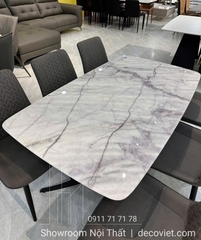 Bàn Ăn Mặt Đá 6 Người Hiện Đại 2517S