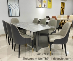Bàn Ăn Mặt Đá 8 Ghế 1415S