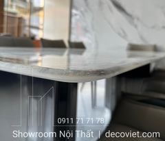Bàn Ăn Mặt Đá 8 Ghế 1415S