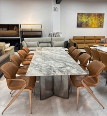 Bàn Ăn Mặt Đá Cẩm Thạch 8 Ghế Hiện Đại 2669S