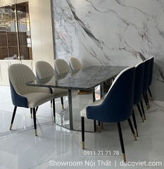 Bàn Ăn Mặt Đá Hiện Đại 8 Ghế 1407S