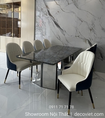 Bàn Ăn Mặt Đá Hiện Đại 8 Ghế 1407S
