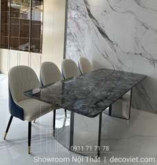 Bàn Ăn Mặt Đá Hiện Đại 8 Ghế 1407S