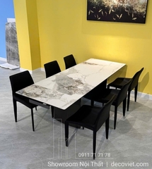 Bàn Ăn Mặt Đá Kéo Dài 2521S