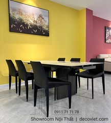 Bàn Ăn Mặt Đá Kéo Dài 2521S