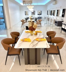 Bàn Ăn Mặt Đá Nhập Khẩu Hiện Đại 2728S