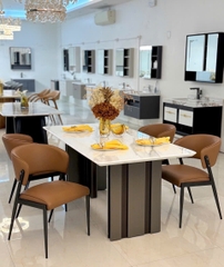 Bàn Ăn Mặt Đá Nhập Khẩu Hiện Đại 2728S