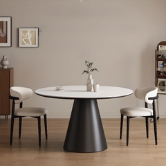 Bàn Ăn Tròn 1m Mặt Đá Đẹp 2835S