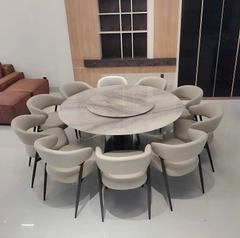 Bàn Ăn Tròn 1m6 10 Ghế 2896S