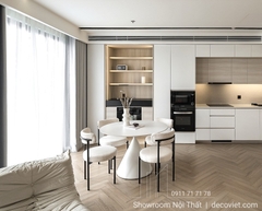 Bàn Ăn Tròn 4 Ghế Hiện Đại 2436S