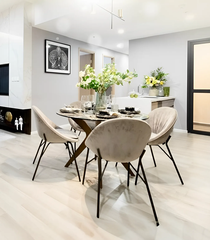 Bàn Ăn Tròn 4 Người Nhỏ Gọn 1778S