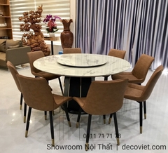 Bộ Bàn Ăn Tròn 8 Ghế Cao Cấp 1397S