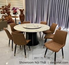 Bộ Bàn Ăn Tròn 8 Ghế Cao Cấp 1397S