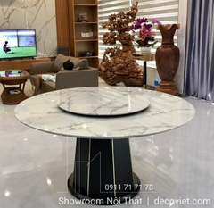 Bộ Bàn Ăn Tròn 8 Ghế Cao Cấp 1397S