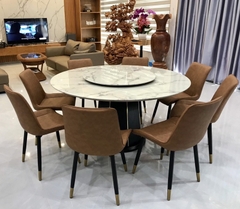 Bộ Bàn Ăn Tròn 8 Ghế Cao Cấp 1397S