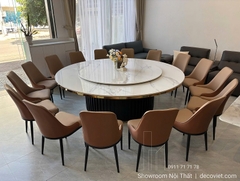 Bàn Ăn Tròn Mâm Xoay 16 Ghế 2828S