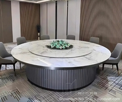 Bàn Ăn Tròn Mặt Đá 20 Ghế 2772S