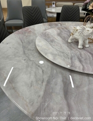 Bàn Ăn Tròn Xoay Mặt Đá 2895S