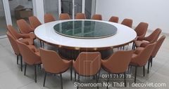 Bàn Ăn Tròn Xoay Nhà Hàng 18 Ghế 2508S
