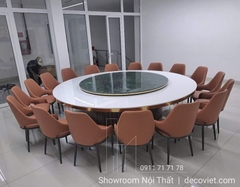 Bàn Ăn Tròn Xoay Nhà Hàng 18 Ghế 2508S