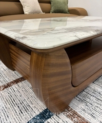 Bàn Sofa Gỗ Mặt Đá 447S