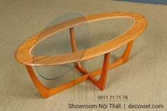 Bàn Sofa Gỗ Mặt Kính 411S