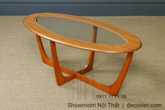 Bàn Sofa Gỗ Mặt Kính 411S