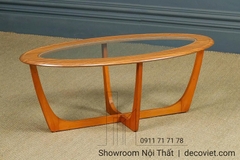 Bàn Sofa Gỗ Mặt Kính 411S