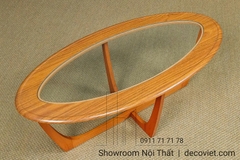 Bàn Sofa Gỗ Mặt Kính 411S