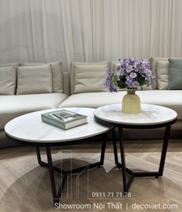 Bàn Trà Đôi Mặt Đá Nhập Khẩu 344S