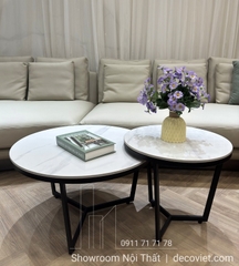 Bàn Trà Đôi Mặt Đá Nhập Khẩu 344S