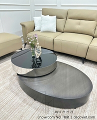 Bàn Trà Xoay Thông Minh Mặt Kính 421S