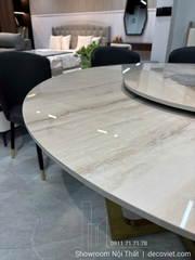 Bàn Tròn Mặt Đá 10 Ghế 2777S