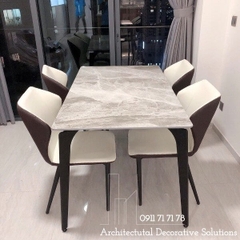 Bàn Ăn Mặt Đá 4 Ghế 765S