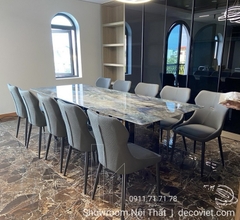Bộ Bàn Ăn Mặt Đá 10 Ghế Cao Cấp 1472S