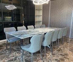 Bộ Bàn Ăn Mặt Đá 10 Ghế Cao Cấp 1472S