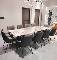 Bộ Bàn Ăn 10 Ghế Mặt Đá Cẩm Thạch 2331S