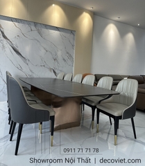 Bộ Bàn Ăn Mặt Đá 12 Ghế 1414S