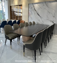 Bộ Bàn Ăn Mặt Đá 12 Ghế 1414S