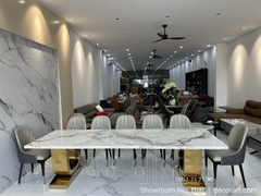 Bộ Bàn Ăn 12 Ghế Mặt Đá Hiện Đại 1410S
