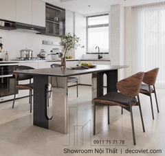 Bộ Bàn Ăn 4 Ghế Mặt Đá Cao Cấp 2445S